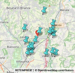 Mappa Via Achille Grandi, 20865 Usmate Velate MB, Italia (3.41125)