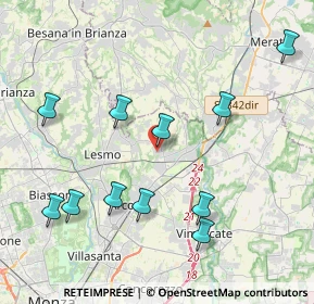 Mappa Via Alcide De Gasperi, 20865 Usmate Velate MB, Italia (4.39455)