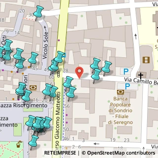 Mappa Via Camillo Benso Conte di Cavour, 20831 Seregno MB, Italia (0.07241)
