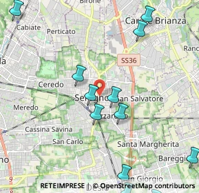 Mappa Via Camillo Benso Conte di Cavour, 20831 Seregno MB, Italia (2.67)