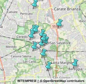 Mappa Via Camillo Benso Conte di Cavour, 20831 Seregno MB, Italia (1.43)