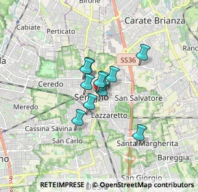 Mappa Via Camillo Benso Conte di Cavour, 20831 Seregno MB, Italia (0.93364)