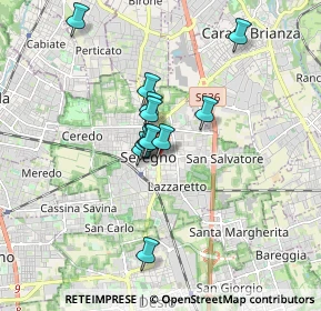 Mappa Via Camillo Benso Conte di Cavour, 20831 Seregno MB, Italia (1.2725)
