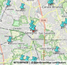 Mappa Via Camillo Benso Conte di Cavour, 20831 Seregno MB, Italia (3.12529)