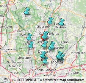 Mappa Via Camillo Benso Conte di Cavour, 20831 Seregno MB, Italia (6.31412)