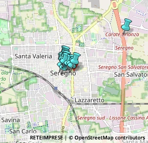 Mappa Via Camillo Benso Conte di Cavour, 20831 Seregno MB, Italia (0.3825)