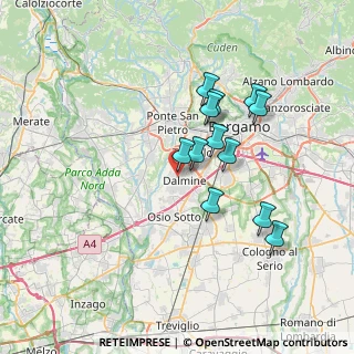 Mappa Via E. Salmeggia, 24044 Dalmine BG, Italia (6.10917)