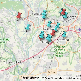 Mappa Via E. Salmeggia, 24044 Dalmine BG, Italia (3.89059)