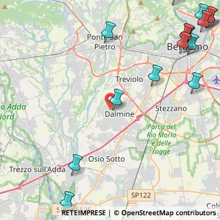 Mappa Via E. Salmeggia, 24044 Dalmine BG, Italia (7.22294)