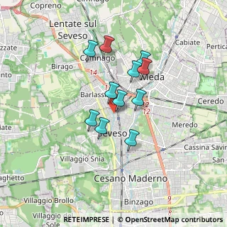 Mappa Via Zeuner Federico, 20811 Seveso MB, Italia (1.28818)