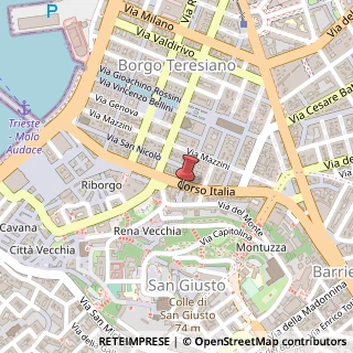 Mappa Corso Italia, 9, 34121 Trieste, Trieste (Friuli-Venezia Giulia)