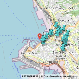 Mappa Molo dei Bersaglieri, 34123 Trieste TS, Italia (0.972)