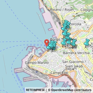 Mappa Molo dei Bersaglieri, 34123 Trieste TS, Italia (0.85857)