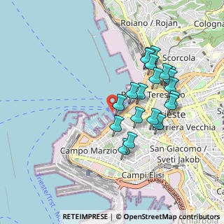 Mappa Molo dei Bersaglieri, 34123 Trieste TS, Italia (0.851)
