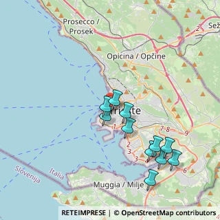 Mappa Molo dei Bersaglieri, 34123 Trieste TS, Italia (3.80364)