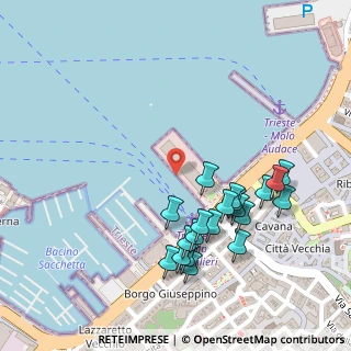 Mappa Molo dei Bersaglieri, 34123 Trieste TS, Italia (0.257)