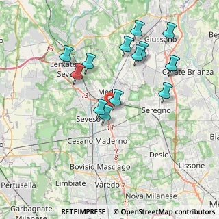 Mappa Via Mestre, 20821 Meda MB, Italia (3.83357)
