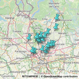 Mappa Via Mestre, 20821 Meda MB, Italia (9.49158)