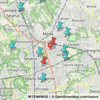Mappa Via Mestre, 20821 Meda MB, Italia (2.14909)