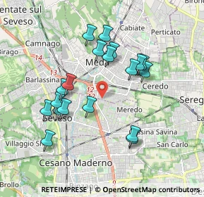Mappa Via Mestre, 20821 Meda MB, Italia (1.74316)