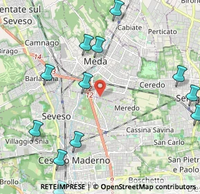 Mappa Via Mestre, 20821 Meda MB, Italia (2.7125)