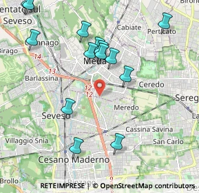 Mappa Via Mestre, 20821 Meda MB, Italia (2.24357)