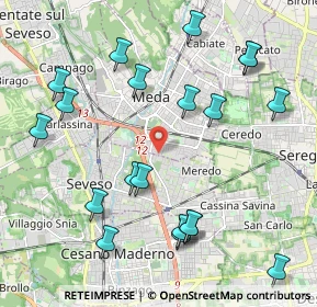 Mappa Via Mestre, 20821 Meda MB, Italia (2.359)
