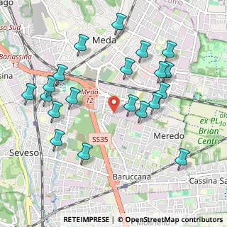Mappa Via Mestre, 20821 Meda MB, Italia (1.093)