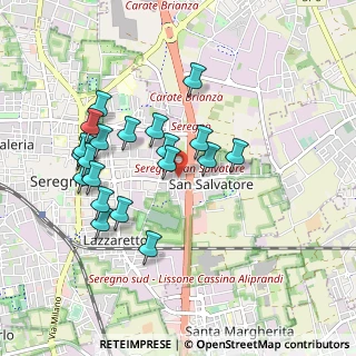 Mappa Via Montello, 20831 Seregno MB, Italia (0.8755)