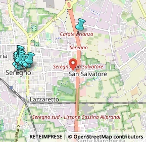 Mappa Via Montello, 20831 Seregno MB, Italia (1.41438)