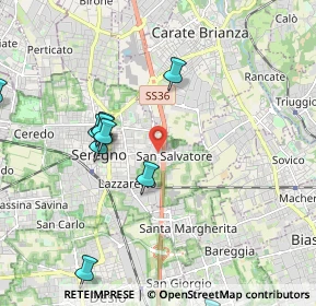 Mappa Via Montello, 20831 Seregno MB, Italia (2.49364)