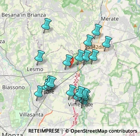 Mappa 20865 Usmate Velate MB, Italia (3.464)