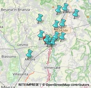 Mappa 20865 Usmate Velate MB, Italia (3.00385)