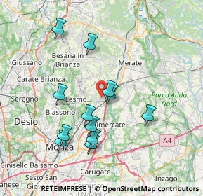 Mappa 20865 Usmate Velate MB, Italia (7.025)