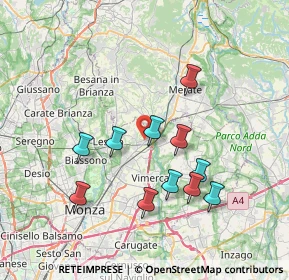 Mappa 20865 Usmate Velate MB, Italia (6.86182)