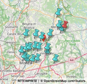 Mappa 20865 Usmate Velate MB, Italia (6.588)