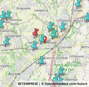 Mappa 20865 Usmate Velate MB, Italia (2.936)