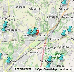 Mappa 20865 Usmate Velate MB, Italia (2.96462)