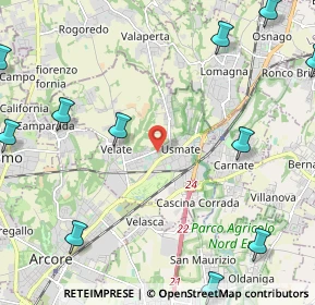 Mappa 20865 Usmate Velate MB, Italia (3.3175)