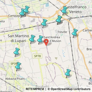 Mappa Via Cervan, 35018 San Martino di Lupari PD, Italia (2.60417)