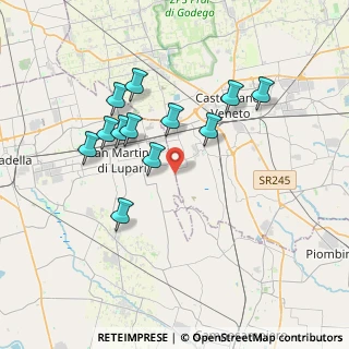 Mappa Via Cervan, 35018 San Martino di Lupari PD, Italia (3.36167)