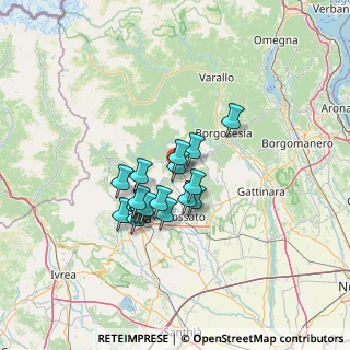 Mappa Via Regione Fornace, 13835 Valdilana BI, Italia (9.66667)