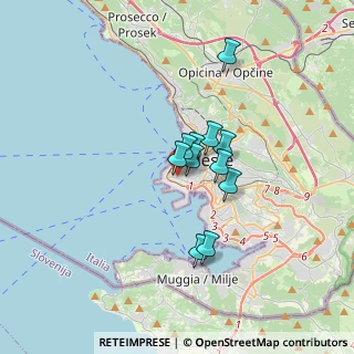 Mappa Via Santa Giustina, 34123 Trieste TS, Italia (2.21818)
