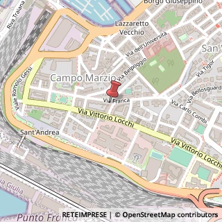 Mappa Via Franca, 8, 34123 Trieste, Trieste (Friuli-Venezia Giulia)