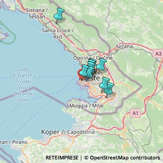 Mappa Via Santa Giustina, 34123 Trieste TS, Italia (3.44727)