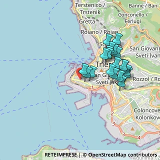 Mappa Via Santa Giustina, 34123 Trieste TS, Italia (1.7385)