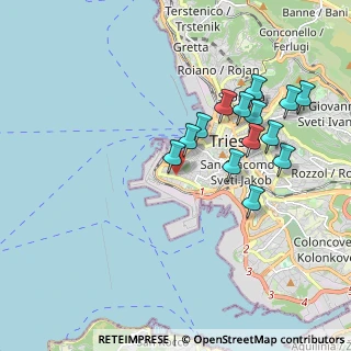 Mappa Via Santa Giustina, 34123 Trieste TS, Italia (1.83357)