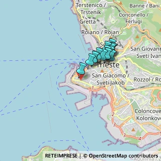 Mappa Via Santa Giustina, 34123 Trieste TS, Italia (1.42438)