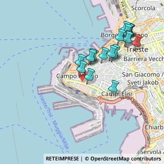 Mappa Via Santa Giustina, 34123 Trieste TS, Italia (1.002)