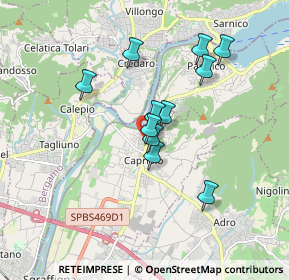 Mappa Via N. Paganini, 25031 Capriolo BS, Italia (1.43909)